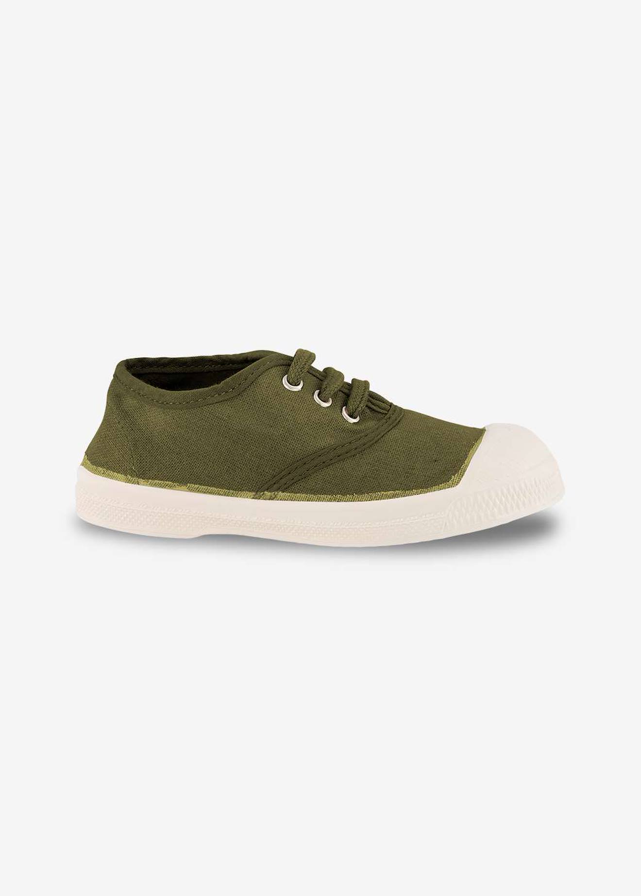 Tennis Lacets Enfant Kaki