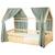Ciel de lit cabane en gaze de coton duo 330 cm Beige+Blanc+Bleu+Camel+Écru+Gris+Marron+Rose+Terracotta+Vert 50 - vertbaudet enfant 
