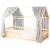 Ciel de lit cabane en gaze de coton duo 330 cm Beige+Blanc+Bleu+Camel+Écru+Gris+Marron+Rose+Terracotta+Vert 30 - vertbaudet enfant 