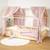 Ciel de lit cabane en gaze de coton duo 330 cm Beige+Blanc+Bleu+Camel+Écru+Gris+Marron+Rose+Terracotta+Vert 38 - vertbaudet enfant 
