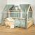 Ciel de lit cabane en gaze de coton duo 330 cm Beige+Blanc+Bleu+Camel+Écru+Gris+Marron+Rose+Terracotta+Vert 49 - vertbaudet enfant 