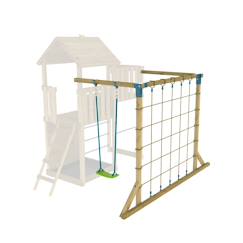 Jouet-Jeux de plein air-Filet à grimper et balançoire skywood bois fsc®