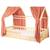 Ciel de lit cabane en gaze de coton duo 330 cm Beige+Blanc+Bleu+Camel+Écru+Gris+Marron+Rose+Terracotta+Vert 44 - vertbaudet enfant 