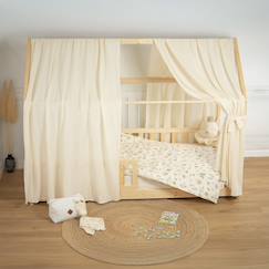 -Ciel de lit cabane en gaze de coton solo 330 cm