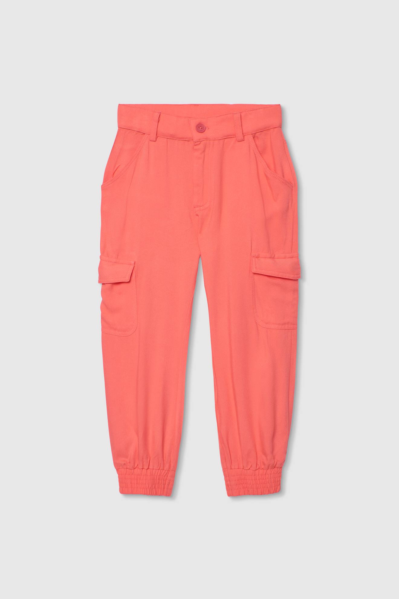 Pantalon Cargo Fille Rose