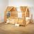Ciel de lit cabane en gaze de coton duo 330 cm Beige+Blanc+Bleu+Camel+Écru+Gris+Marron+Rose+Terracotta+Vert 17 - vertbaudet enfant 