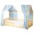 Ciel de lit cabane en gaze de coton duo 330 cm Beige+Blanc+Bleu+Camel+Écru+Gris+Marron+Rose+Terracotta+Vert 13 - vertbaudet enfant 