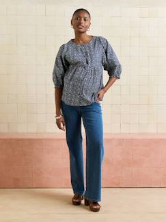 Vêtements de grossesse-Blouse d'allaitement manches ballons