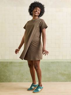 Vêtements de grossesse-Allaitement-Robe T-shirt grossesse et allaitement en coton bio*