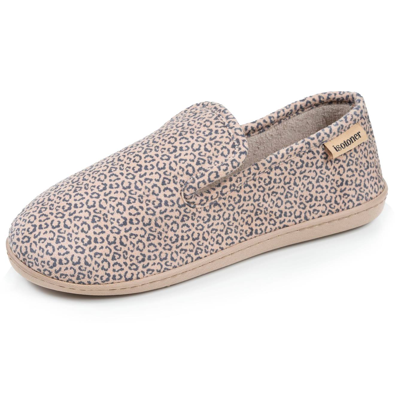 Chaussons Charentaises Velours Semelle Ergonomique Mousse Mmoire Forme Lopard Beige 24 €