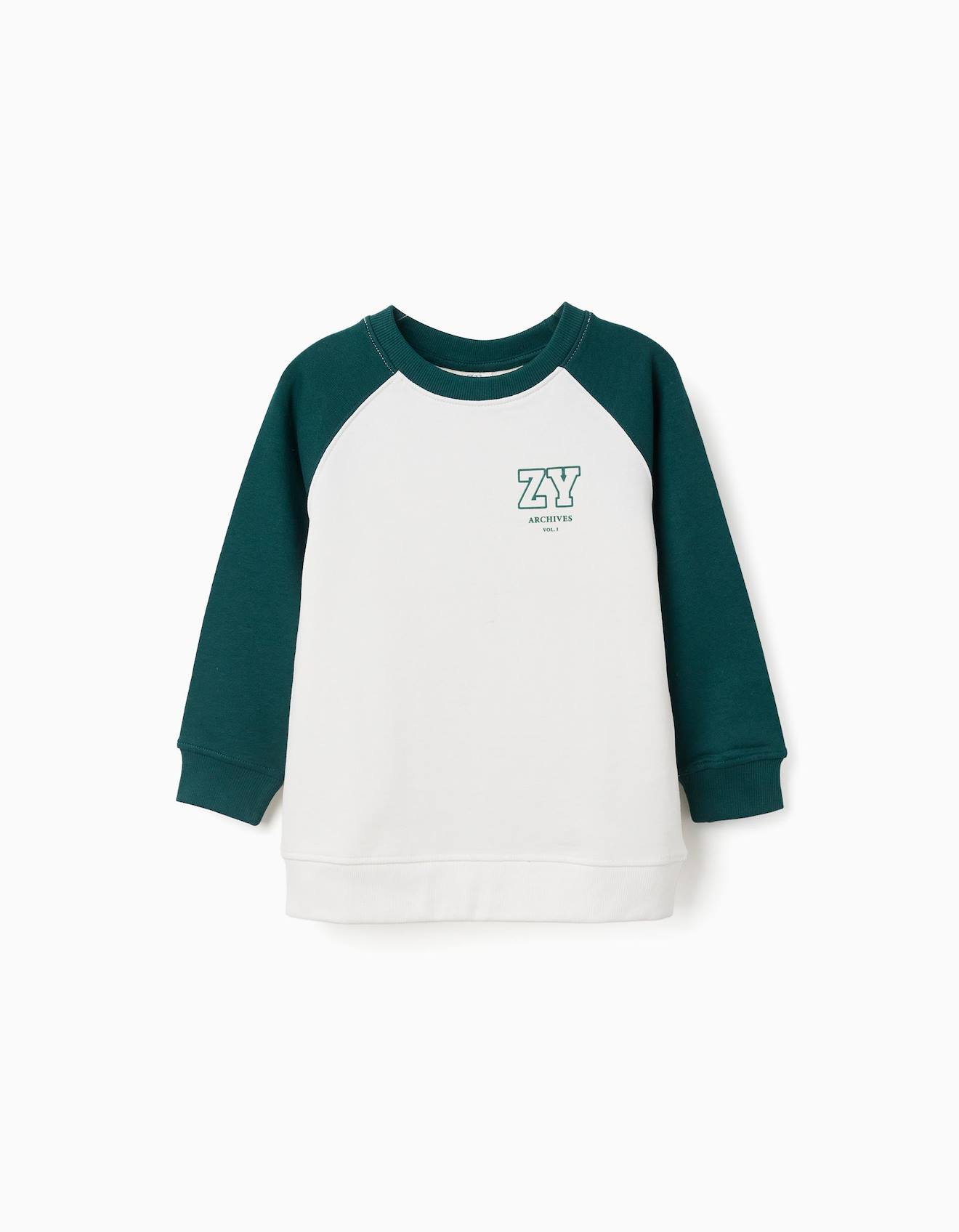 Sweat Avec Imprim Zy Sur La Poitrine Vert Fonc 19 €