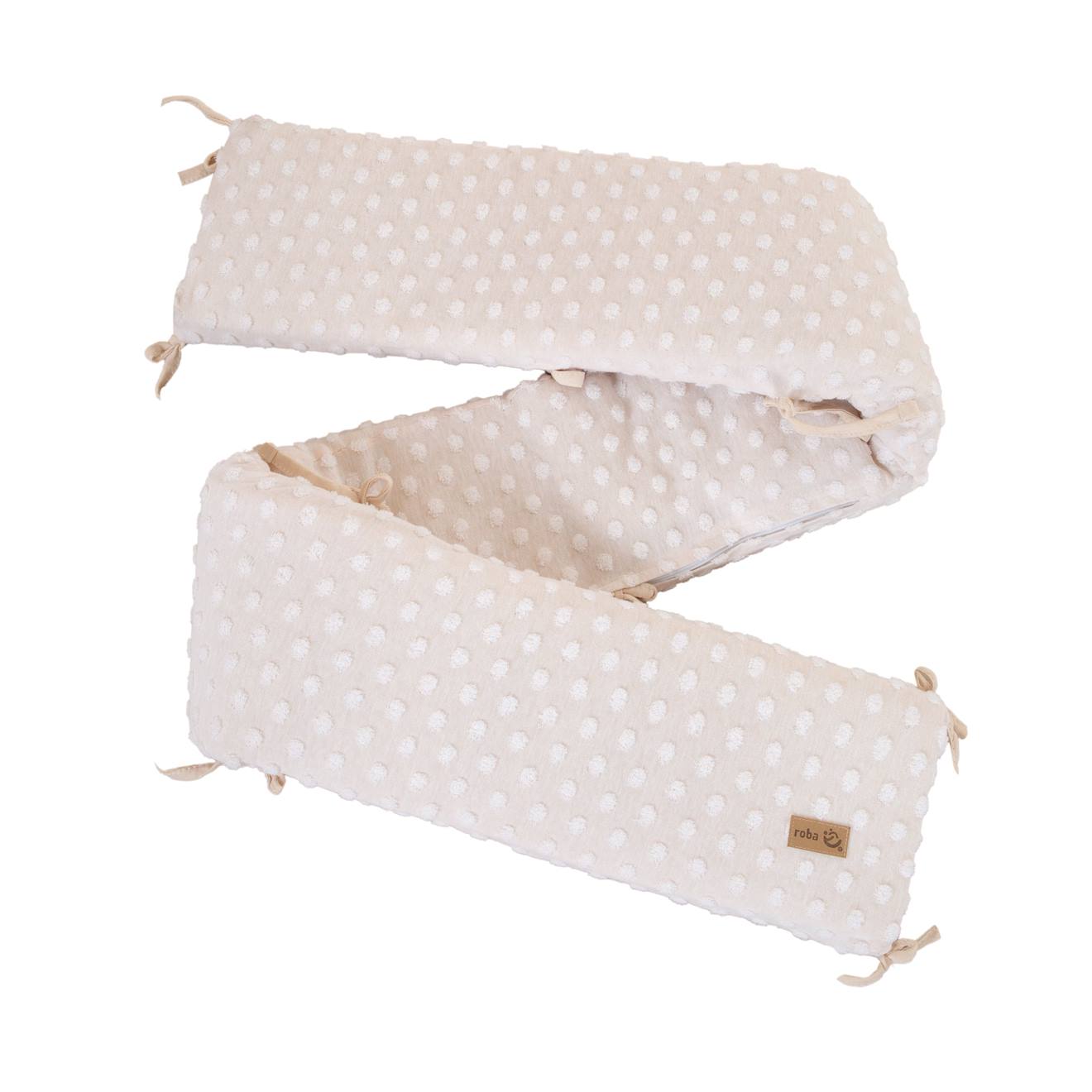 Tour De Lit En Coton Bio Frosty Almond Beige Amande