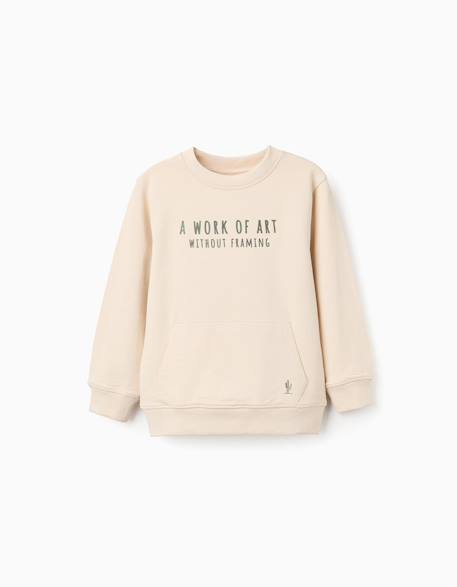 Sweat en coton avec imprimé work of art  - vertbaudet enfant