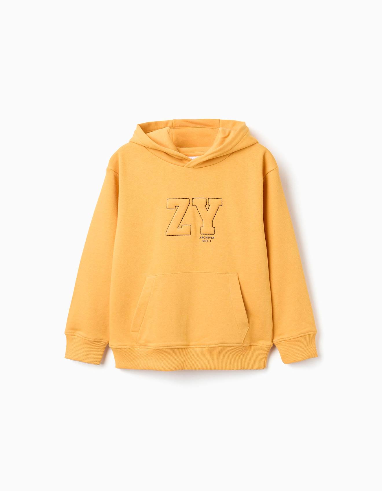 Sweat Capuche Avec Imprim Et Poche Lavant Jaune 15 €