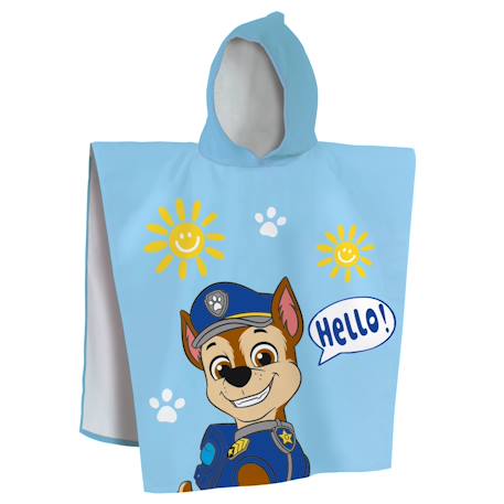 Cape de bain imprimée 100% coton, pat patrouille enjoy  - vertbaudet enfant