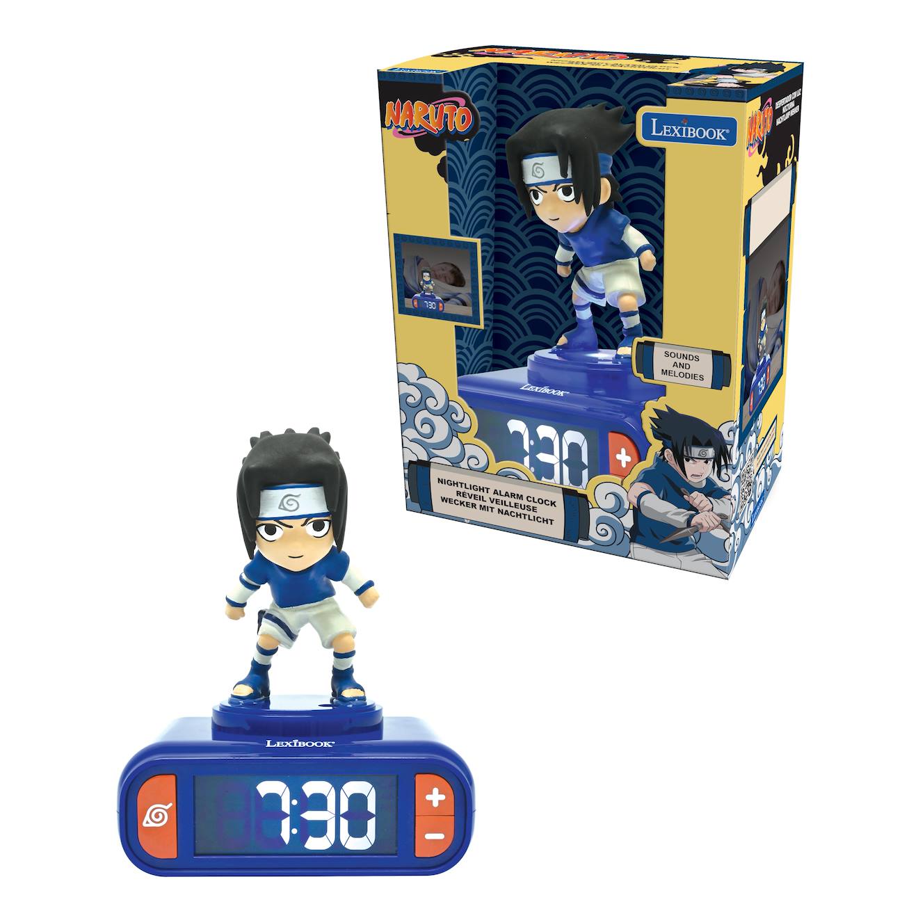 Réveil - Veilleuse Sasuke Avec Effets Sonores Multicolore