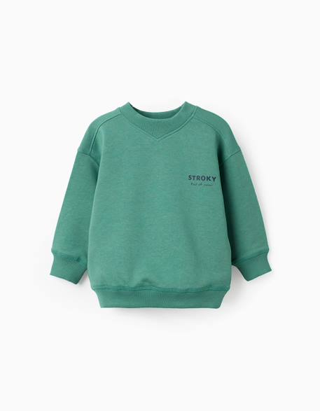 Bébé-Pull, gilet, sweat-Sweat en coton avec imprimé creative boss