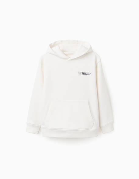 Garçon-Sweat à capuche avec imprimé et poche à l'avant