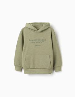 -Sweat en coton à capuche et imprimé lanzarote