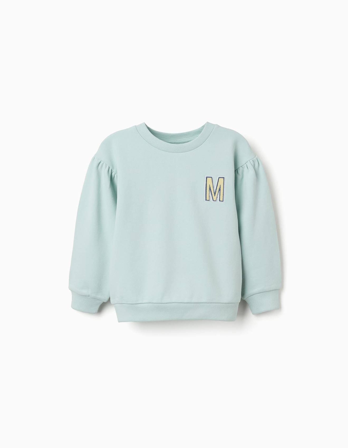 Sweat En Coton Avec M Brod Bleu Clair 16 €