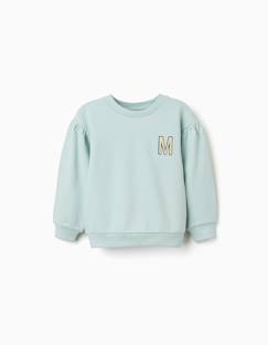 Sweat en coton avec m brodé  - vertbaudet enfant