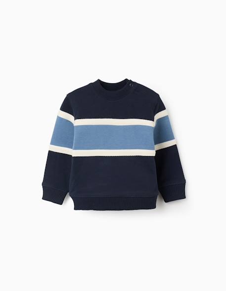 Bébé-Sweat en coton avec bloc de couleurs
