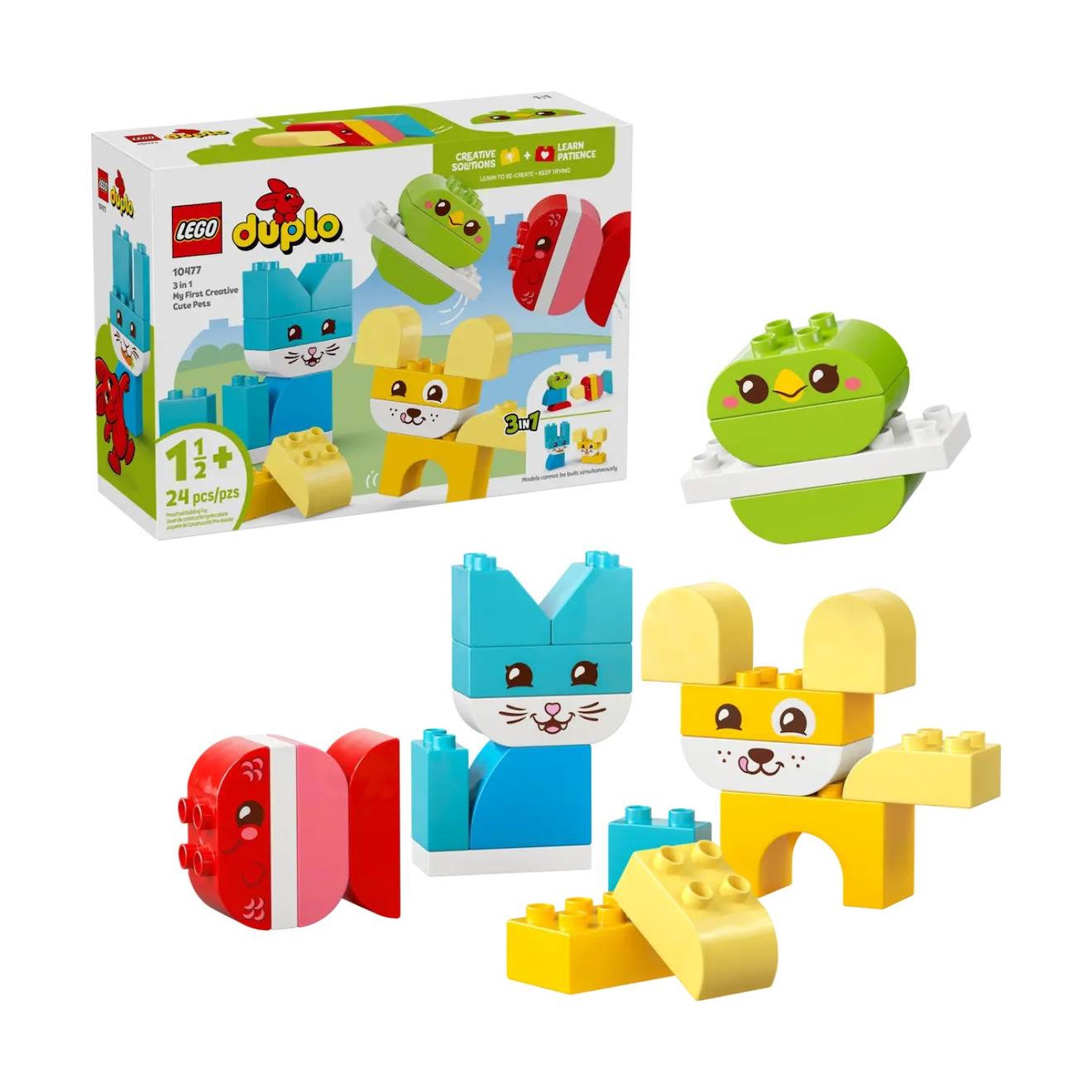 Duplo Les Jolis Animaux Créatifs 3-en-1 10477 Multicolore
