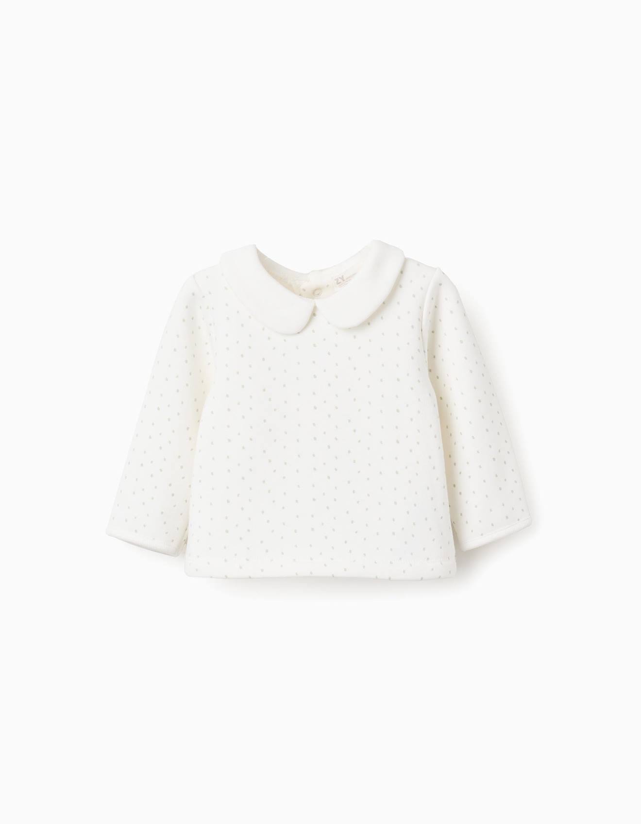 Sweat Doublure En Peluche Douce Et Pois Blanc 19 €