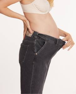 Jean de grossesse mom fit carrie gris  - vertbaudet enfant