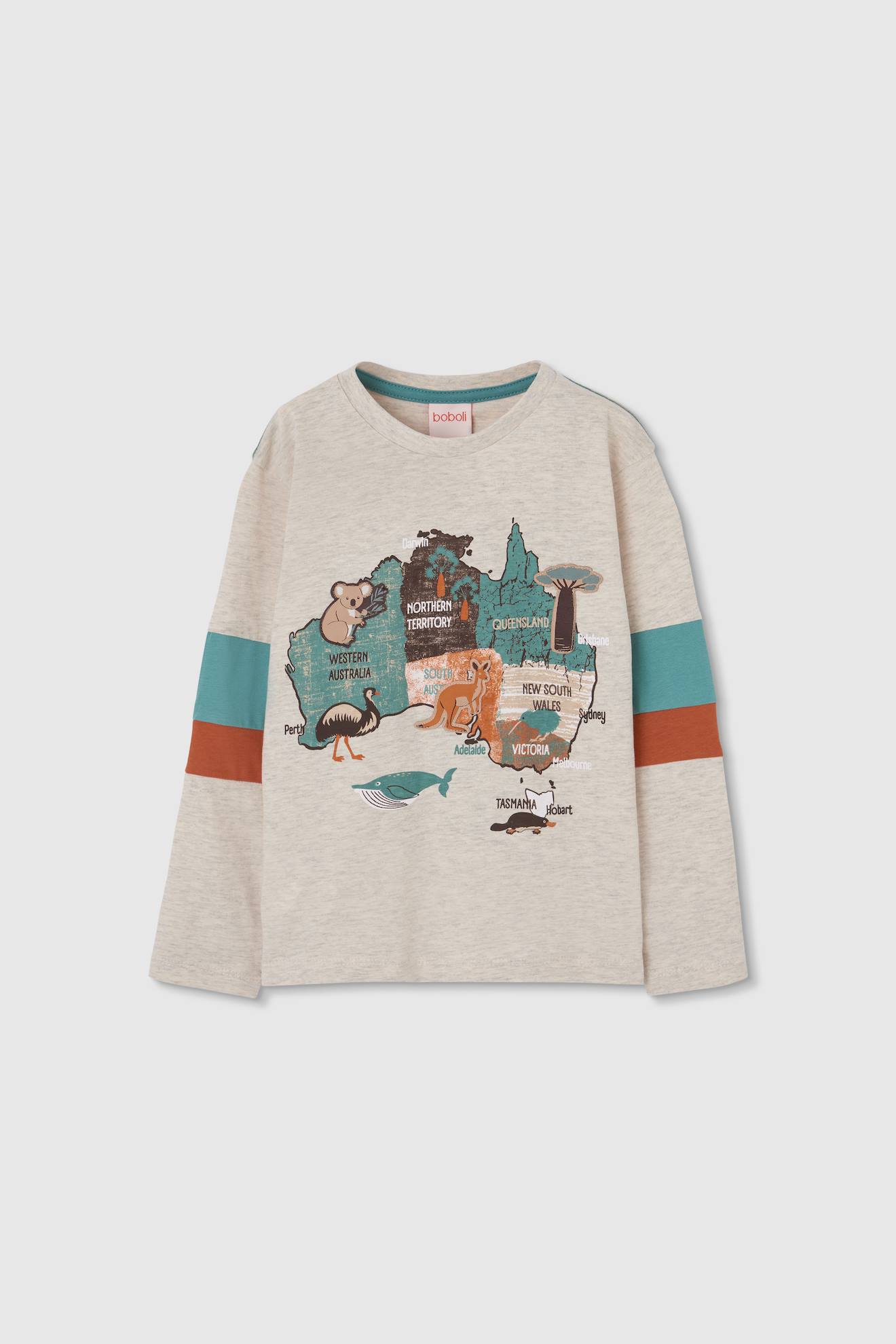 T-shirt Garon Coton Manches Longues Marron 13 €