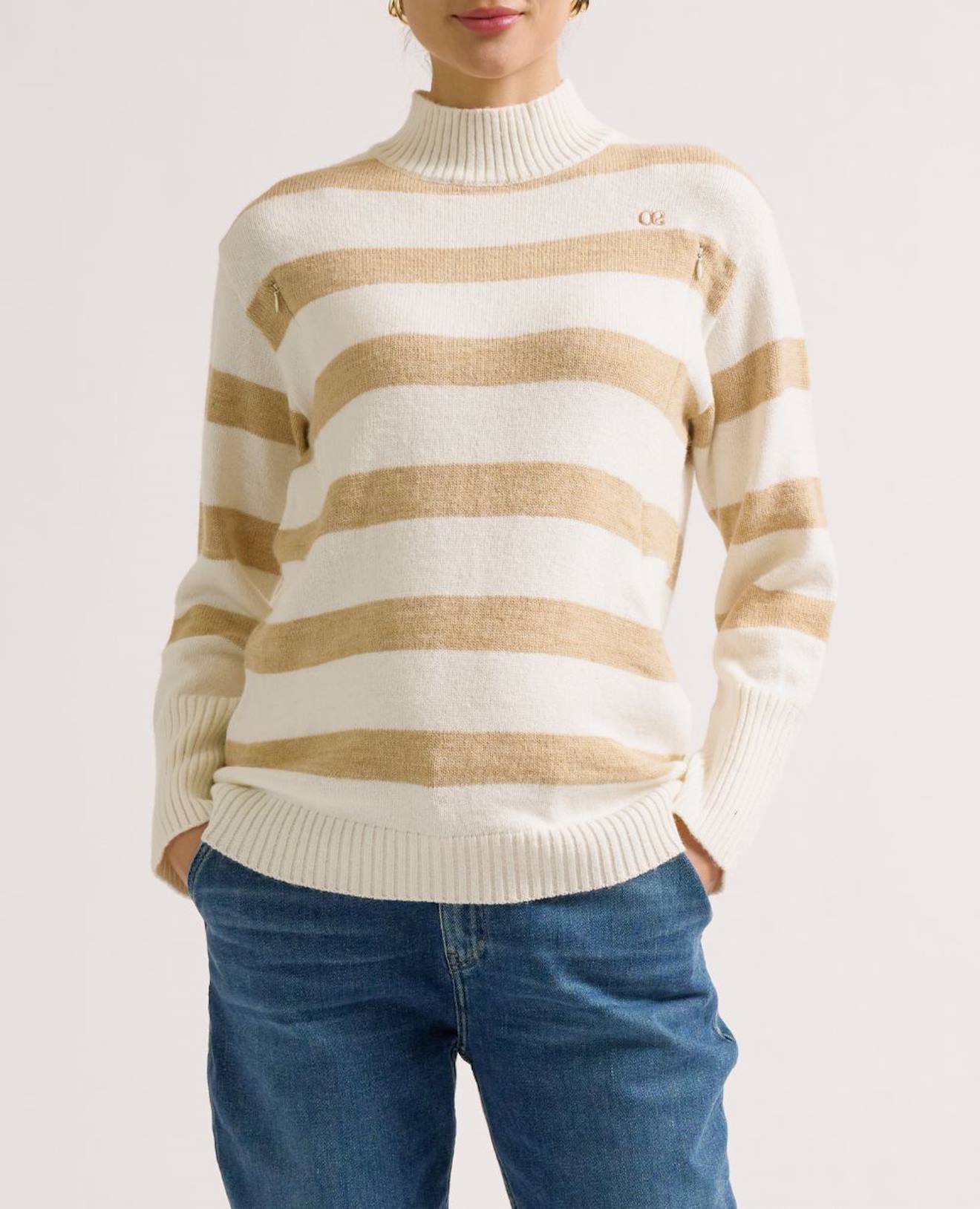 Pull De Grossesse Et Allaitement Cabourg Ivoire (Cache Coeur) - Image 2