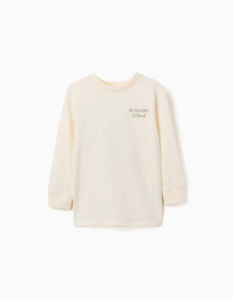 T-shirt en coton à manches longues lanzarote  - vertbaudet enfant