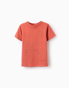 Garçon-T-shirt, polo, sous-pull-T-shirt en coton avec imprimé work of art