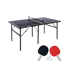 Jouet-Table de ping pong d'intérieur médium avec 2 raquettes et 3 balles