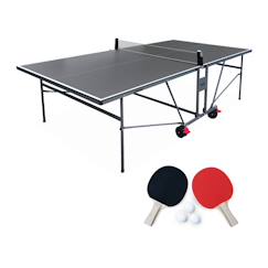 Jouet-Table de ping pong indoor, avec 4 raquettes et 6 balles, pour utilisation intérieure, sport tennis de table