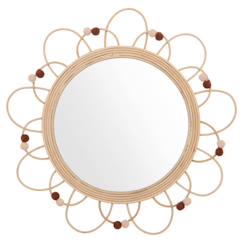 Linge de maison et décoration-Miroir rond en rotin - elma