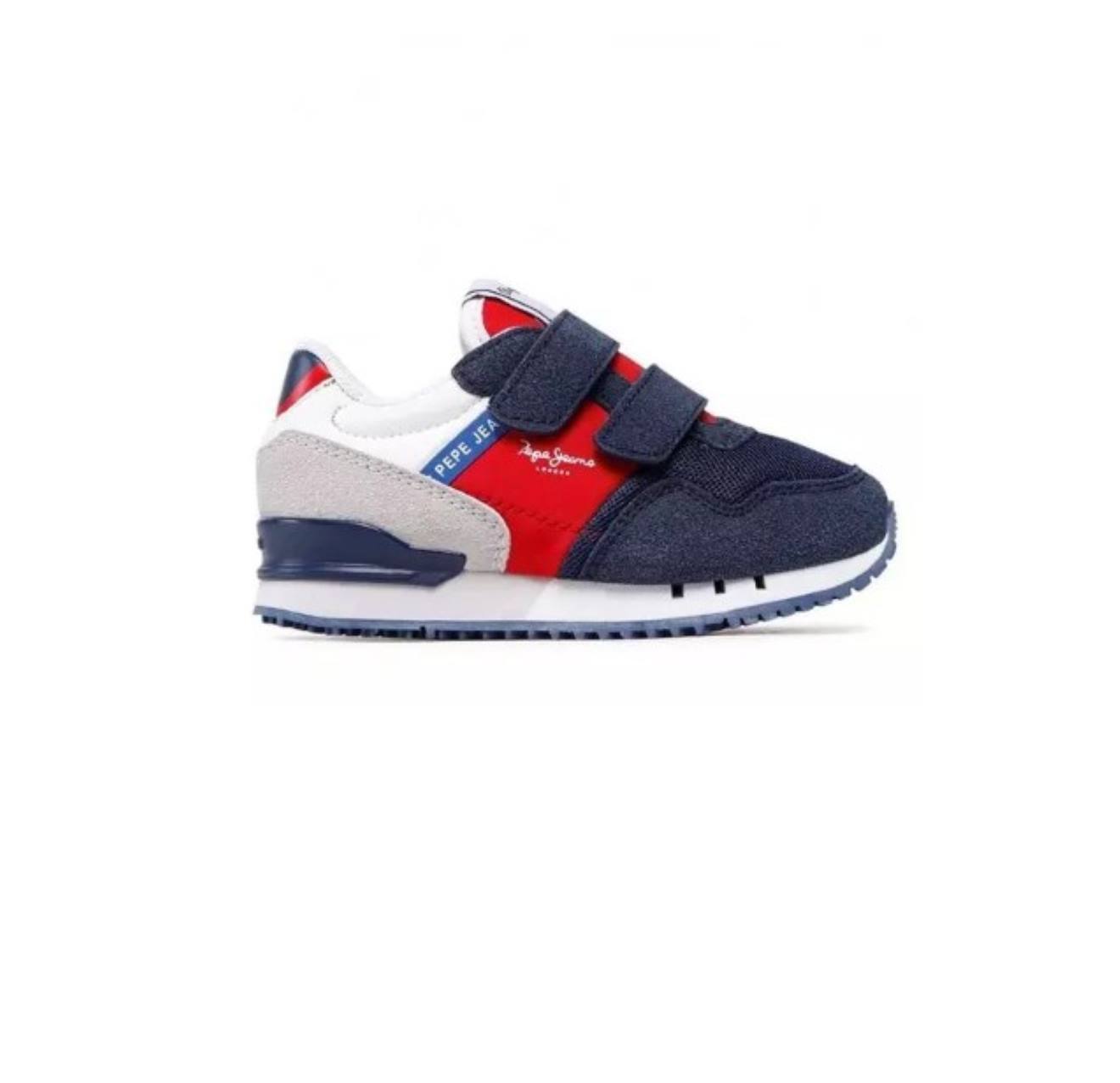 Baskets Synthétique London One Bk Navy Red