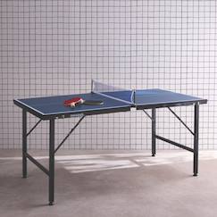 Jouet-Mini table de ping pong pliable 150x75cm indoor, avec 2 raquettes et 3 balles
