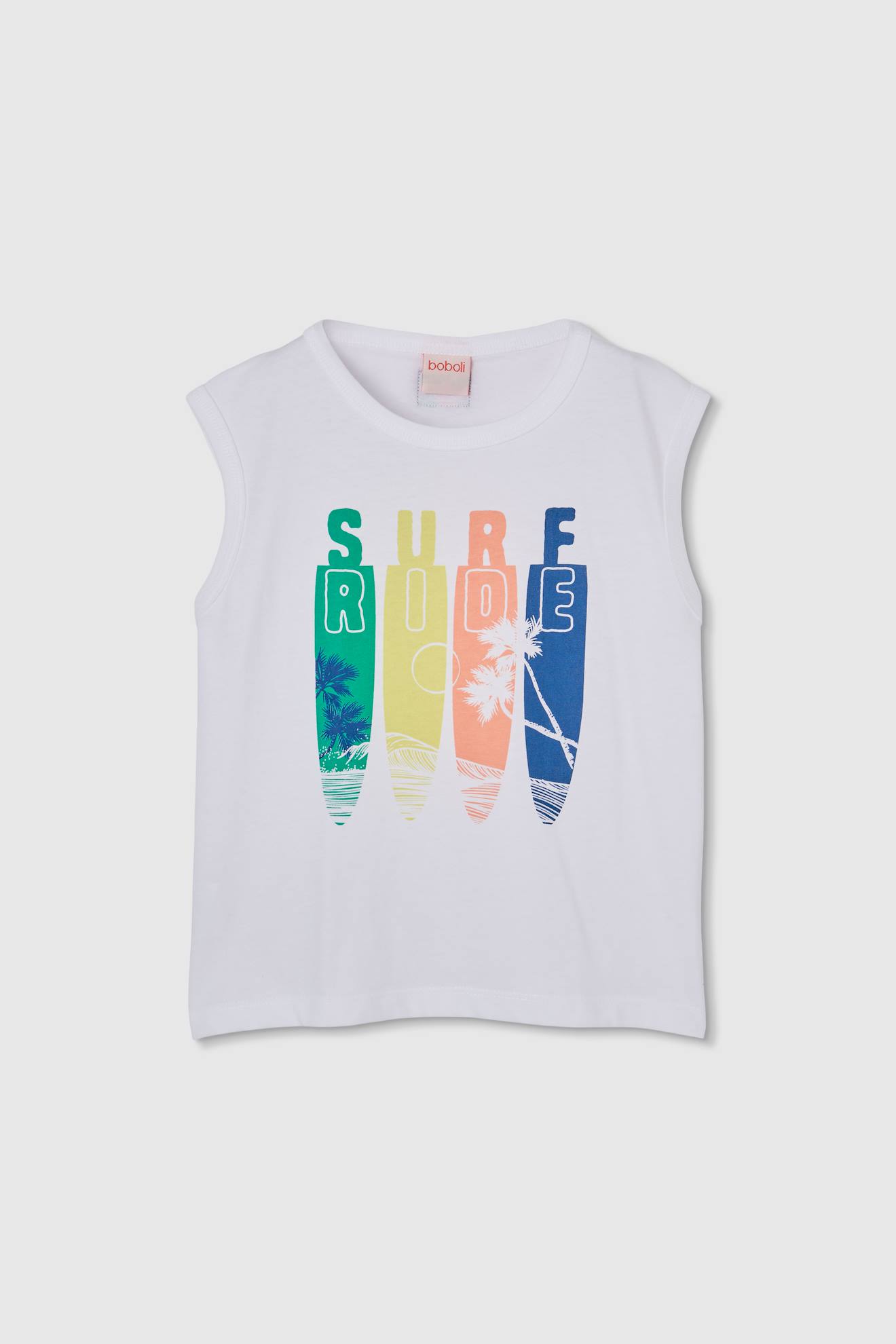 T-shirt À Manches Courtes En Coton Blanc