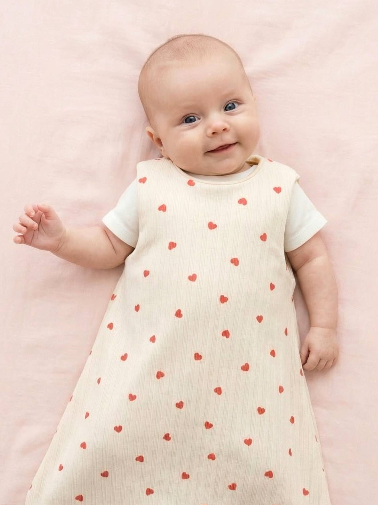 Gigoteuse été bébé MON COEUR écru