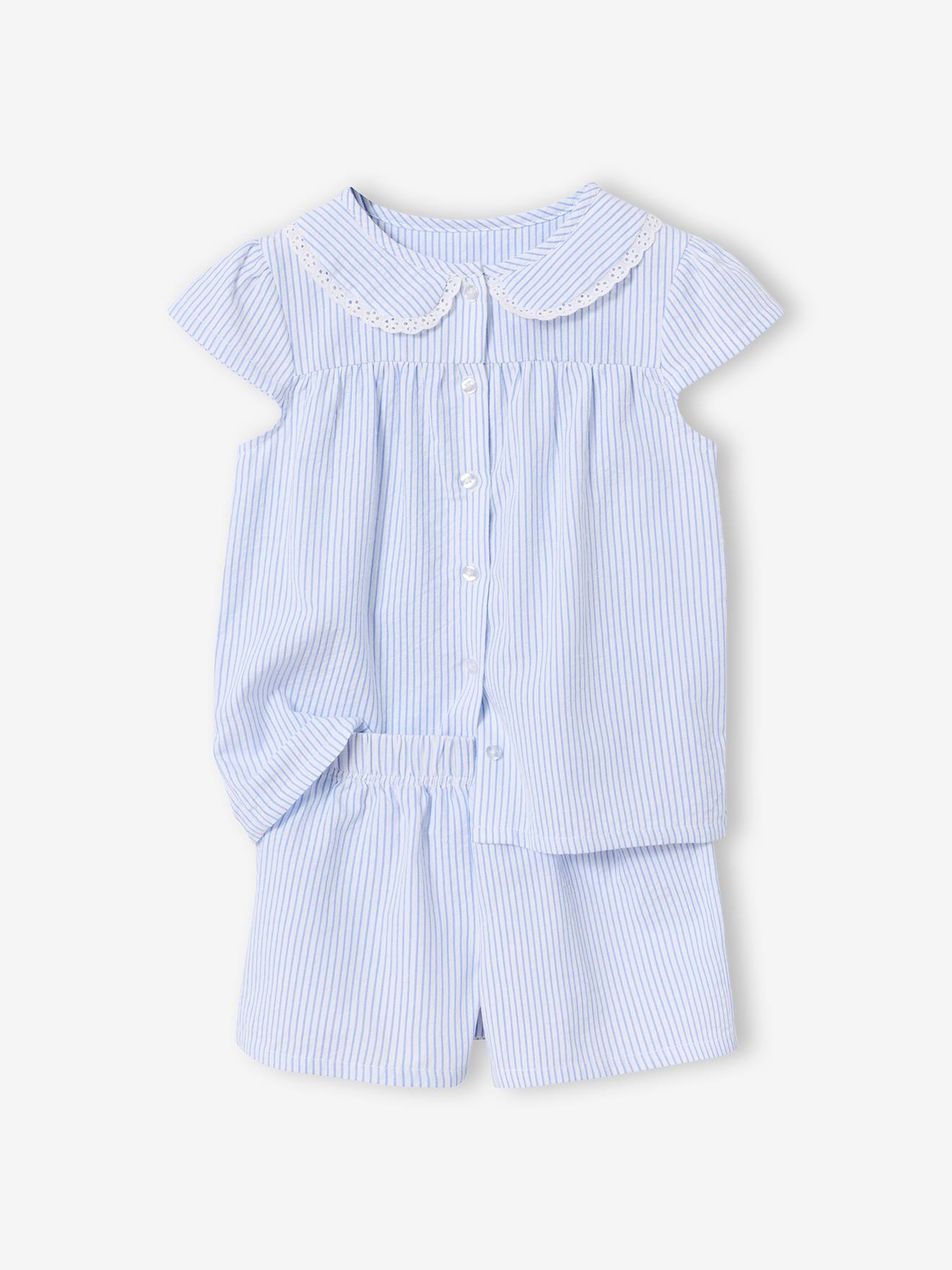 Pyjashort manches courtes personnaliser bleu ciel 14 €