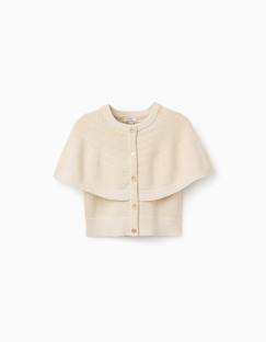 Cardigan en maille à manches cape et lurex  - vertbaudet enfant