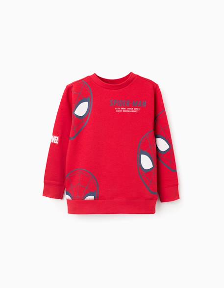 Garçon-Sweat en coton peigné avec imprimés spider-man