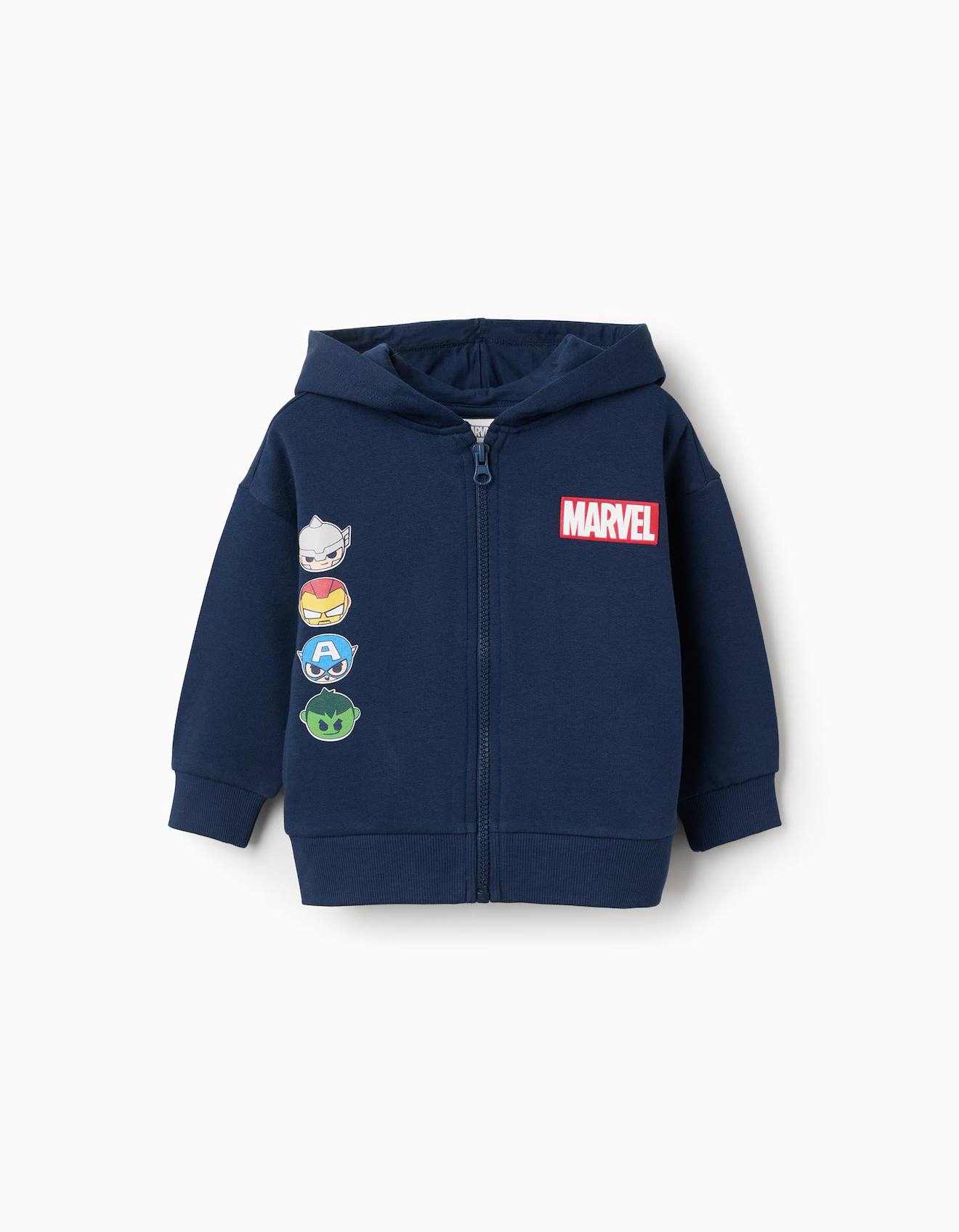 Sweat Zipp En Coton Peign Imprim Super Friends Bleu Fonc 33 €