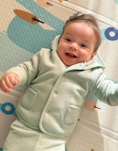 Bébé-Pull, gilet, sweat-Veste à capuche avec doublure en peluche
