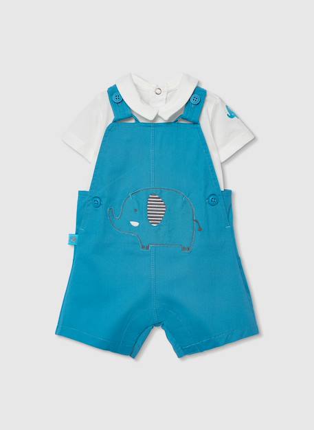 Bébé-Ensemble-Ensemble bébé salopette et t-shirt coton