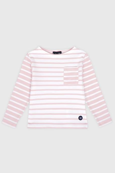 Fille-Marinière avec poche en coton épais enfant