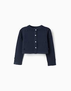 Cardigan en maille court avec nœuds  - vertbaudet enfant