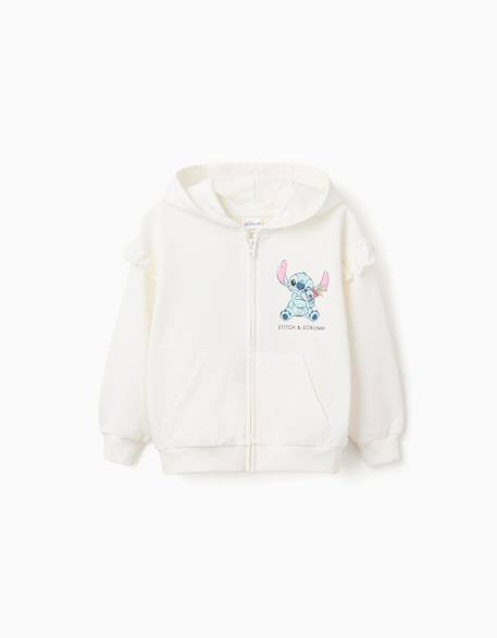 Sweat zippé en coton à capuche et imprimés stitch  - vertbaudet enfant