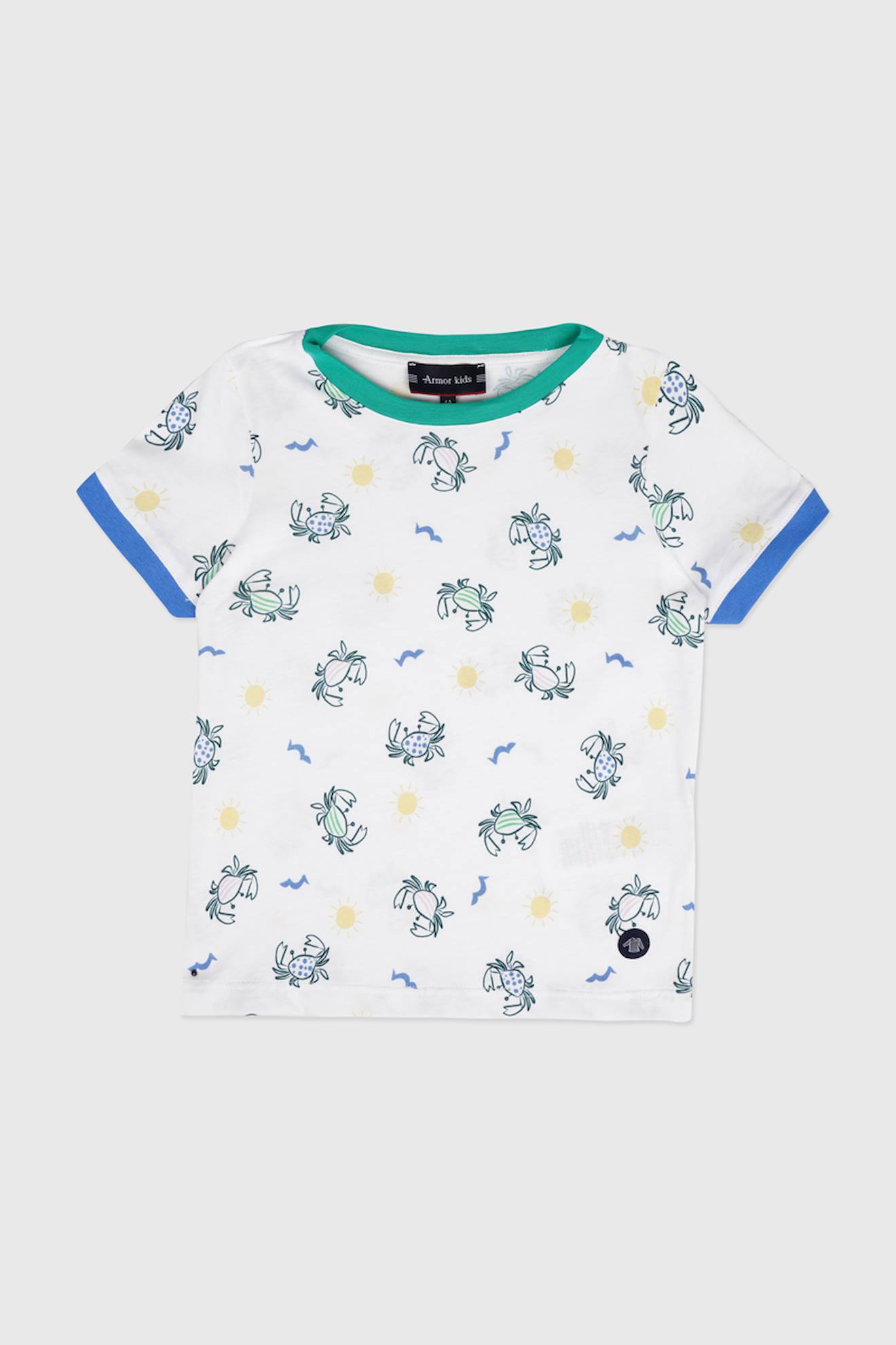 T-shirt Imprimé En Coton Enfant Imprimé Crabes